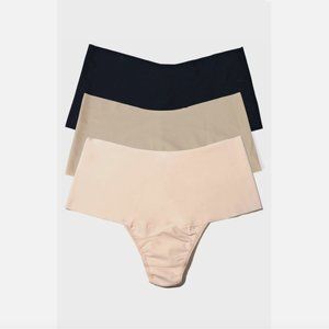 NEW $75 Hanky Panky [ Small ] Assorted 3-Pack Breathe High Waist Thongs‎ #6253